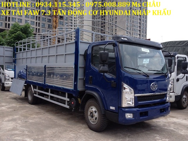 Howo La Dalat Faw 7T3 2020 - Xe Faw 7T3 động cơ Hyundai thùng dài 6m2 trả góp đến 90% | xe tải Faw 7.3 Tấn trả góp