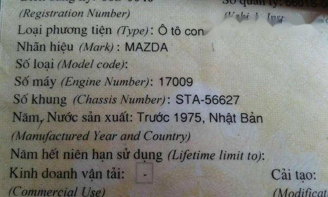 Mazda 1200 1980 - Cần bán xe Mazda 1200 đời 1980, giá chỉ 40 triệu