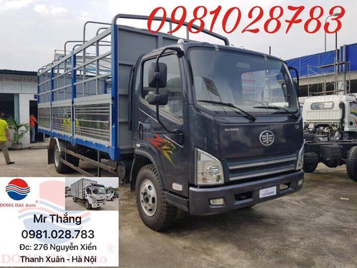 Howo La Dalat 2018 - Bán xe tải Faw 7T3, máy Hyundai – thùng dài 6.2m. Hotline: 0981.028.783