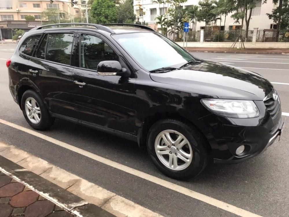 Hyundai Santa Fe 4x4 2012 - Cần bán xe Hyundai Santa Fe 4x4 đời 2012, màu đen, xe nhập chính chủ, 680tr