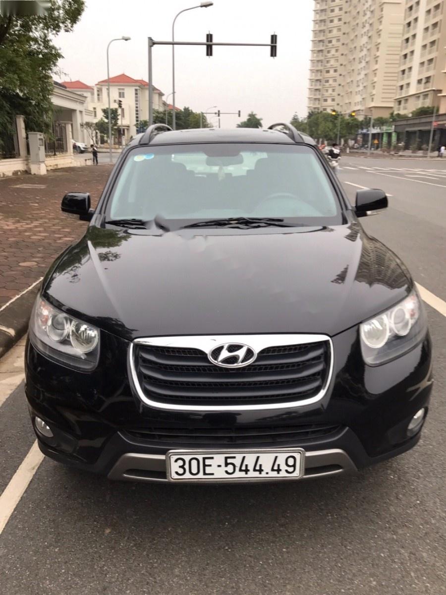 Hyundai Santa Fe 4x4 2012 - Cần bán xe Hyundai Santa Fe 4x4 đời 2012, màu đen, xe nhập chính chủ, 680tr