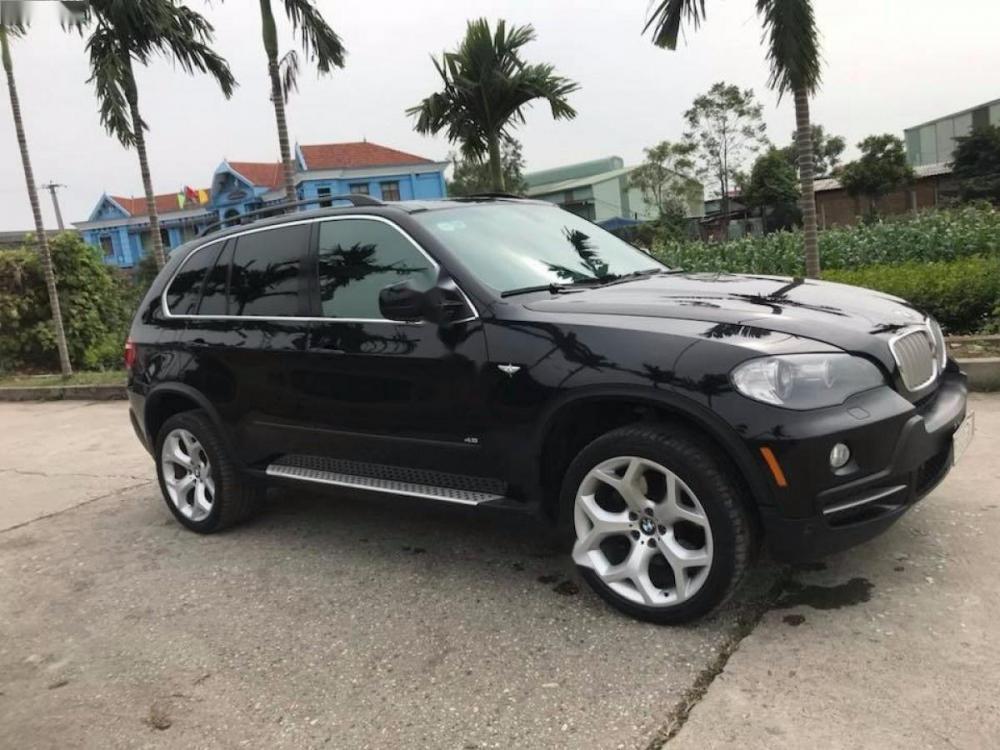 BMW X5 4.8i 2007 - Cần bán BMW X5 4.8 đời 2007, màu đen, nhập khẩu nguyên chiếc, giá chỉ 618 triệu