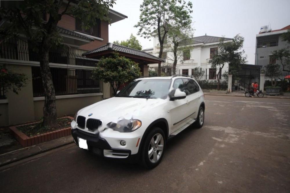 BMW X5 3.0si 2007 - Cần bán xe BMW X5 3.0si sản xuất 2007, màu trắng, xe nhập, 666tr