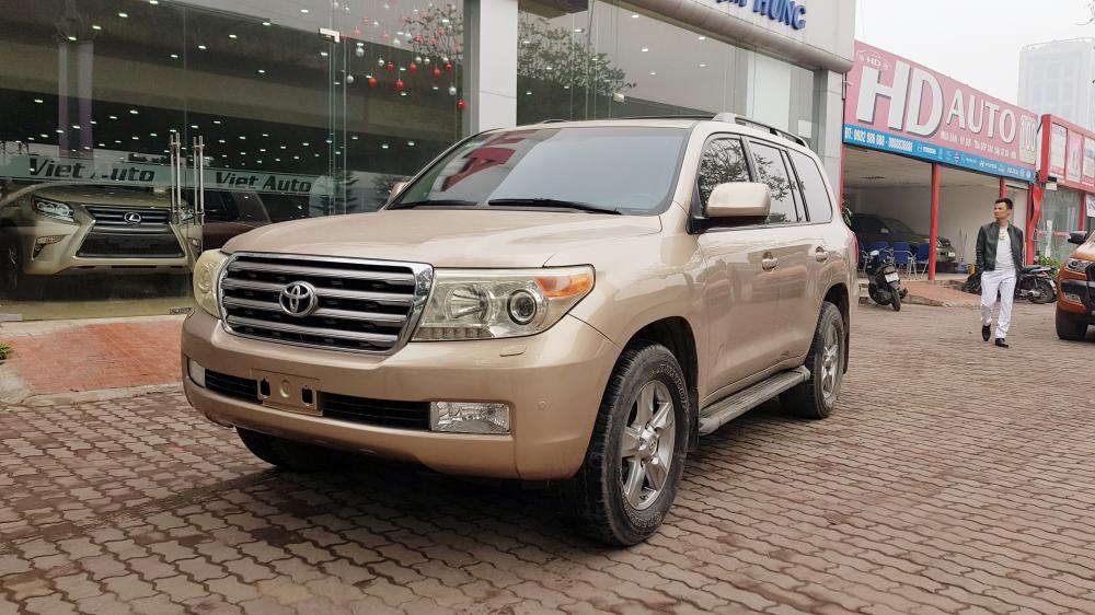 Toyota Land Cruiser 5.7   2009 - Bán Toyota Land Cruiser 5.7 USA năm 2009, màu vàng, nhập khẩu