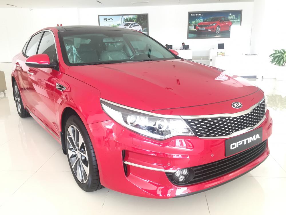 Kia Optima 2018 - Hot! Bán Kia Optima năm 2018, màu đỏ, chỉ cần 242tr là có xe (0938.805.546*Nguyệt)