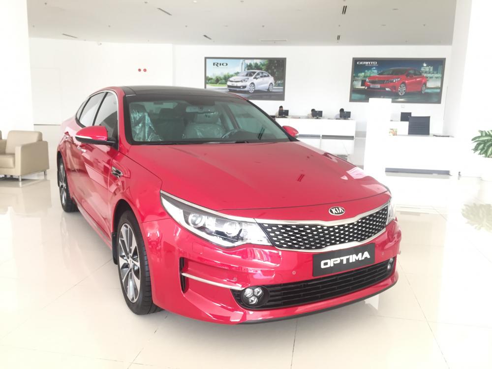 Kia Optima 2018 - Hot! Bán Kia Optima năm 2018, màu đỏ, chỉ cần 242tr là có xe (0938.805.546*Nguyệt)