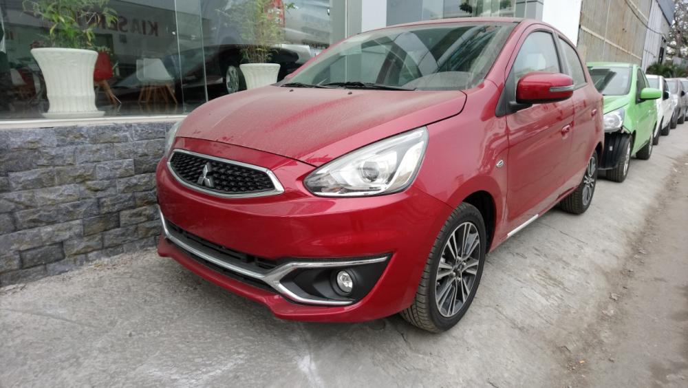 Mitsubishi Mirage CVT 2018 - Cần bán Mitsubishi Mirage CVT năm 2018, màu đỏ, có xe giao ngay, trả góp - LH 0906.884.030