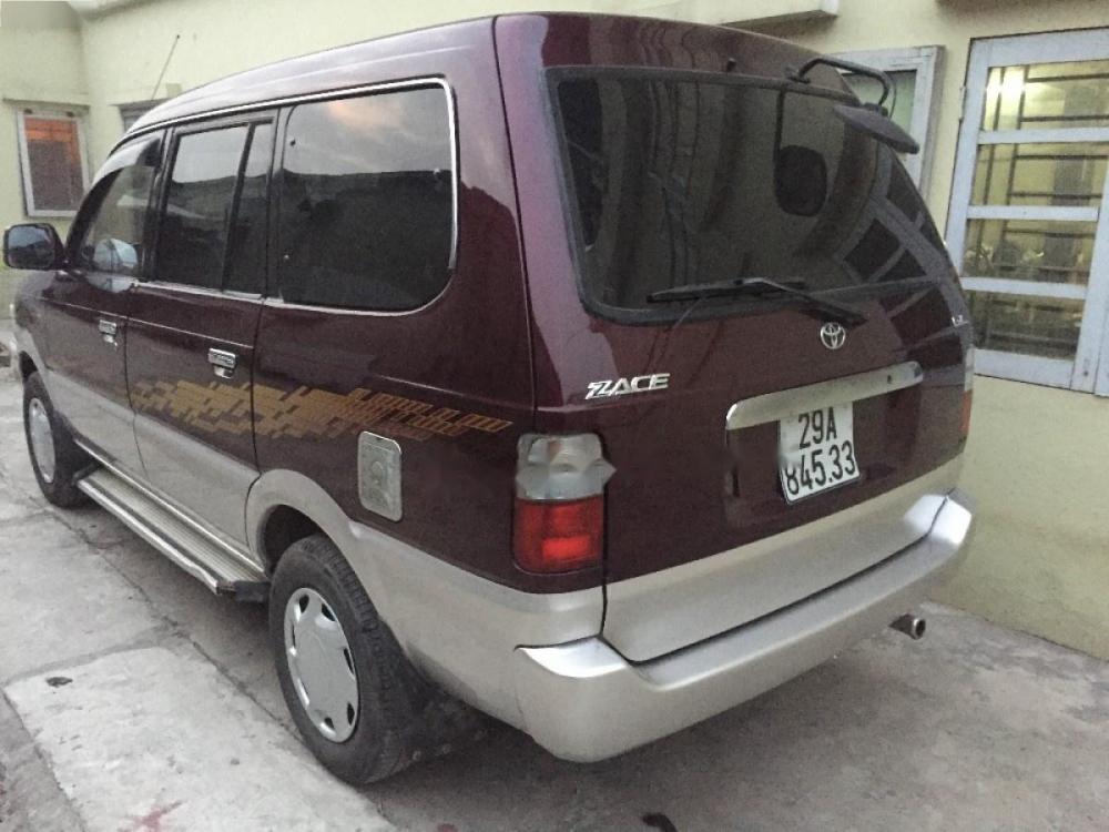 Toyota Zace GL  2001 - Cần bán gấp Toyota Zace GL đời 2001, màu nâu