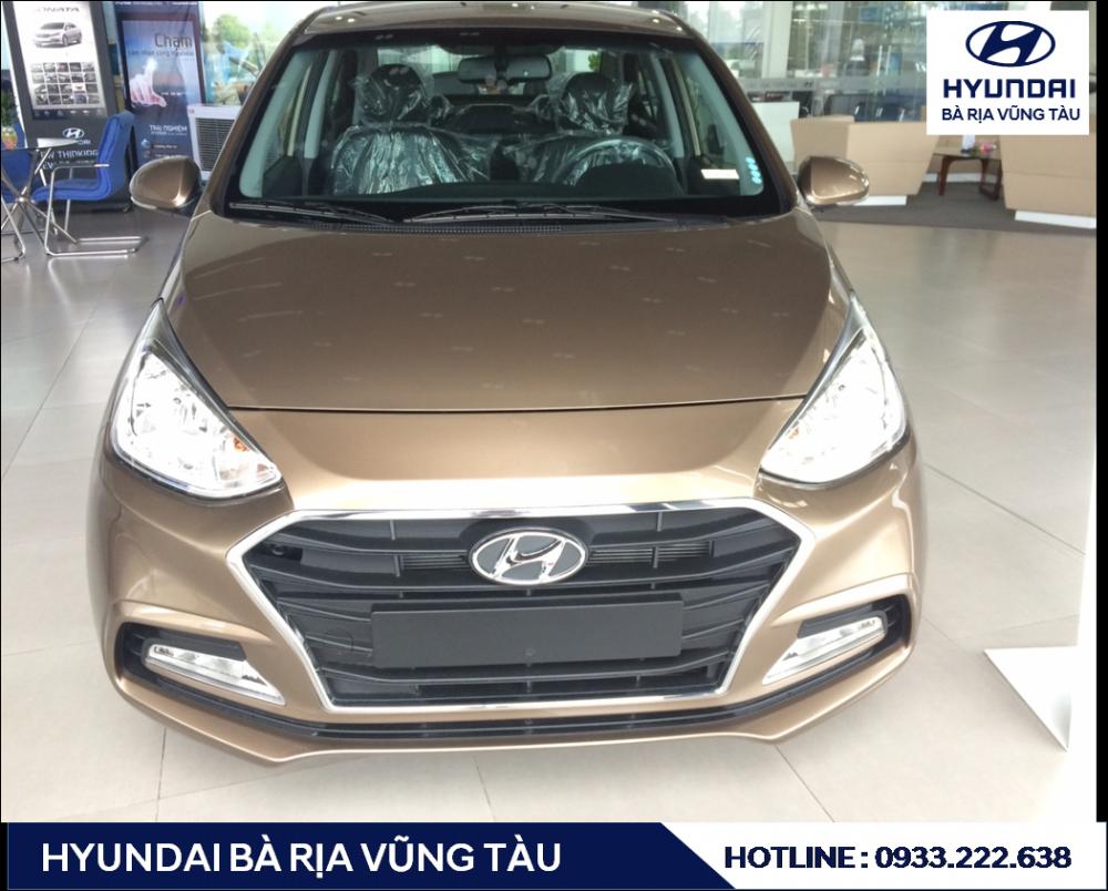 Hyundai Premio 1.2 AT  2018 - Hyundai Bà Rịa Vũng Tàu bán Grand i10 1.2 AT 2018, màu vàng cát. LH: 0933222638