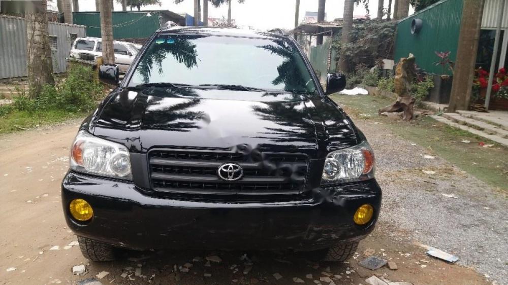 Toyota Highlander 3.0 2003 - Cần bán Toyota Highlander 3.0 đời 2003, màu đen, nhập khẩu số tự động, 450 triệu