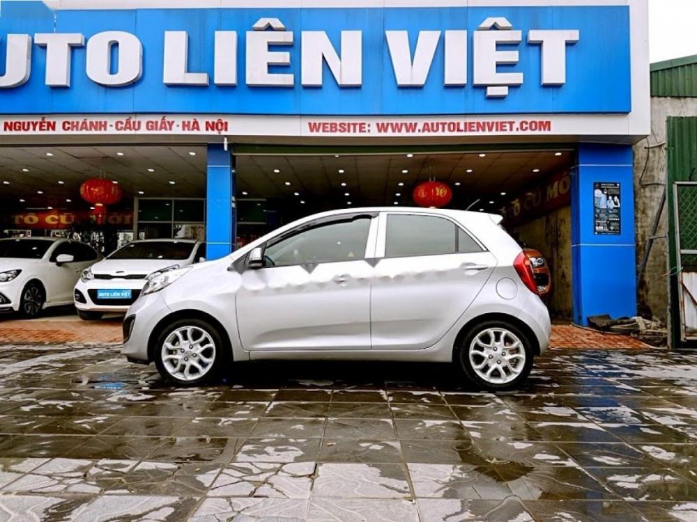 Kia Picanto 1.25 AT 2013 - Bán ô tô Kia Picanto 1.25 AT 2013, màu bạc số tự động, giá chỉ 335 triệu