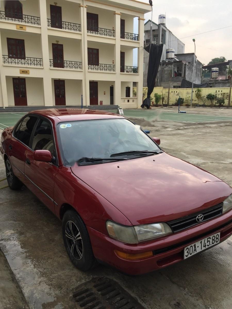 Toyota Corolla 1996 - Cần bán lại xe Toyota Corolla sản xuất năm 1996, màu đỏ, nhập khẩu