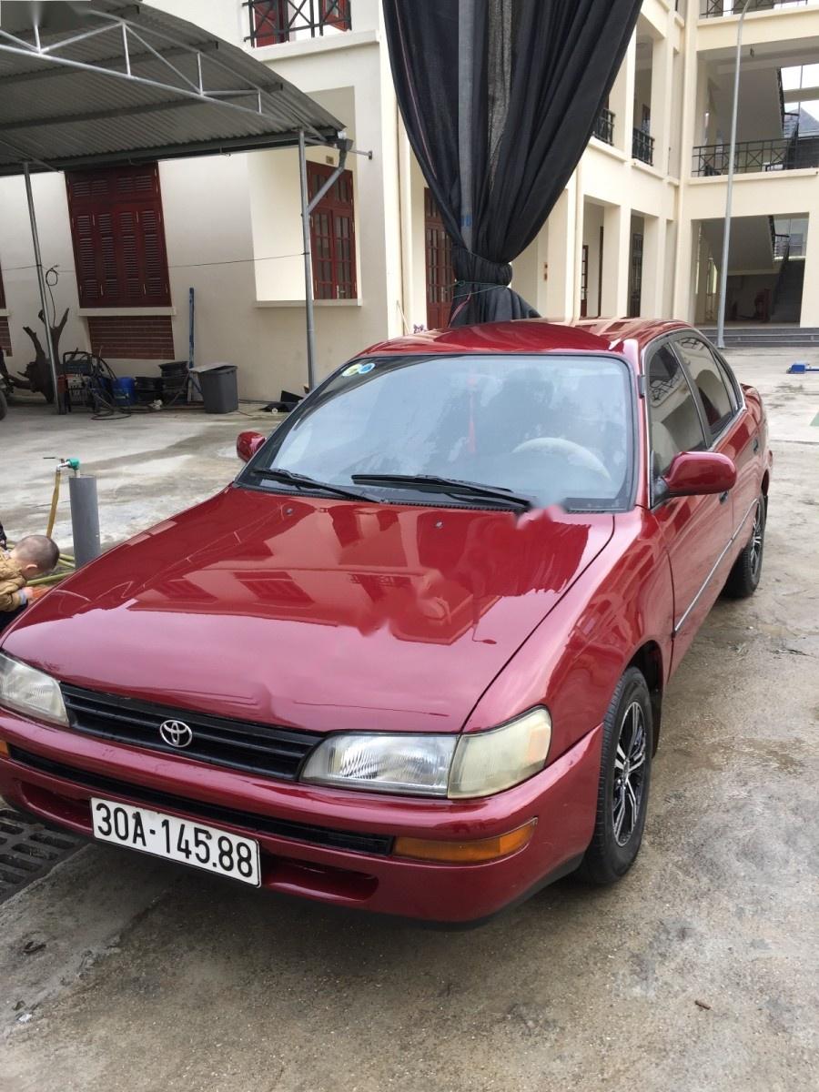 Toyota Corolla 1996 - Cần bán lại xe Toyota Corolla sản xuất năm 1996, màu đỏ, nhập khẩu
