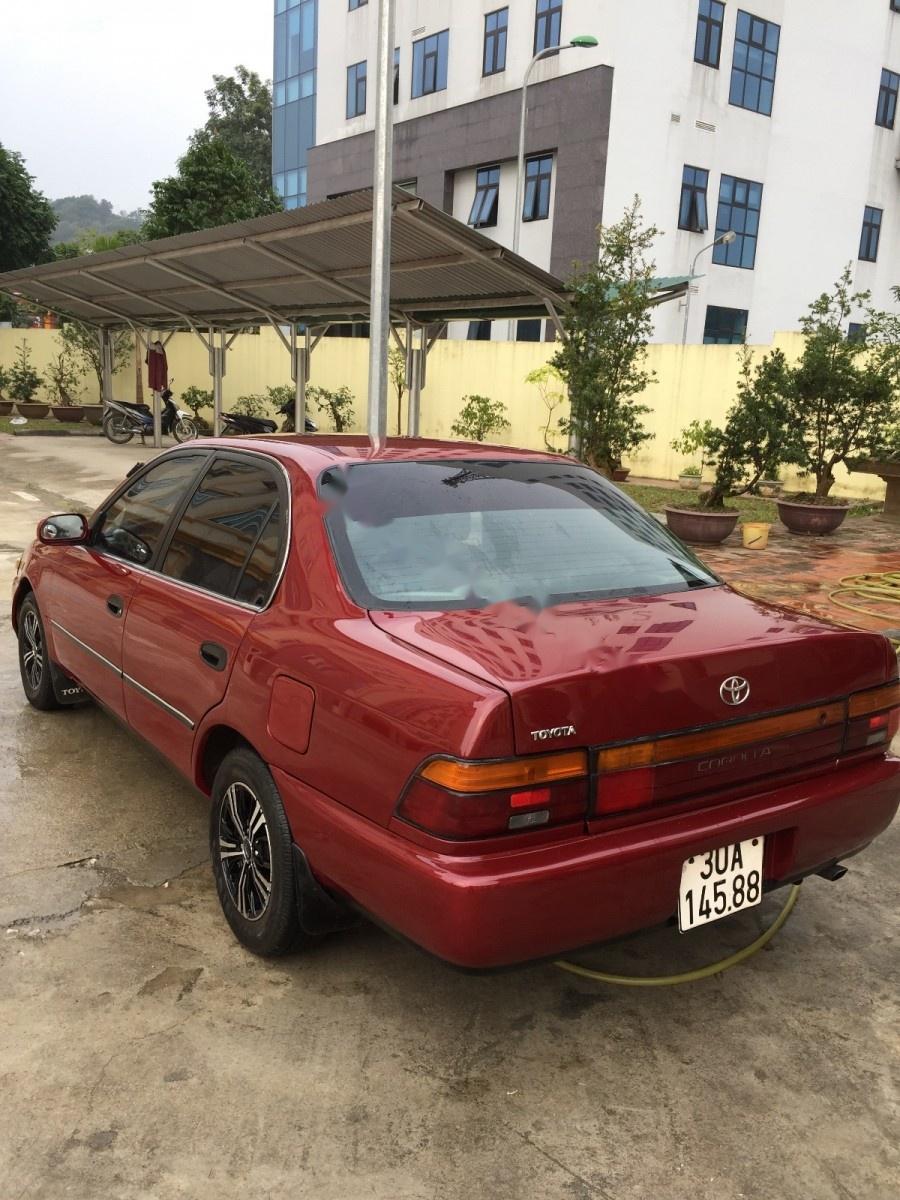 Toyota Corolla 1996 - Cần bán lại xe Toyota Corolla sản xuất năm 1996, màu đỏ, nhập khẩu