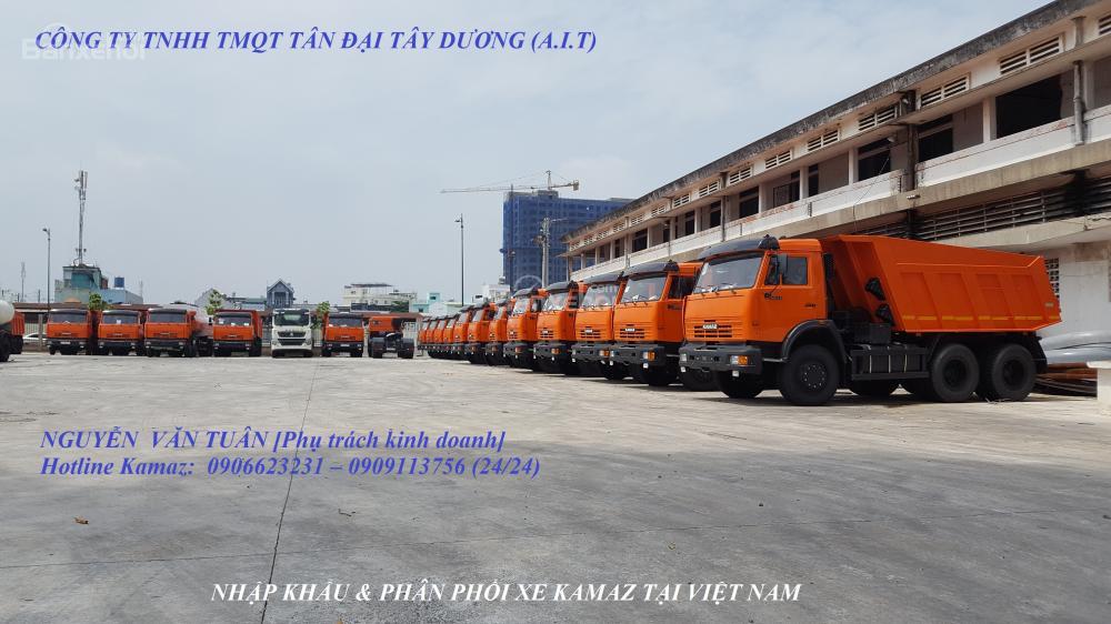 Kamaz XTS 65115 2016 - Bán xe ben Kamaz 15 tấn mới 2016 nhập khẩu, Kamaz 65115 (6x4) tại Bình Dương và Bình Phước