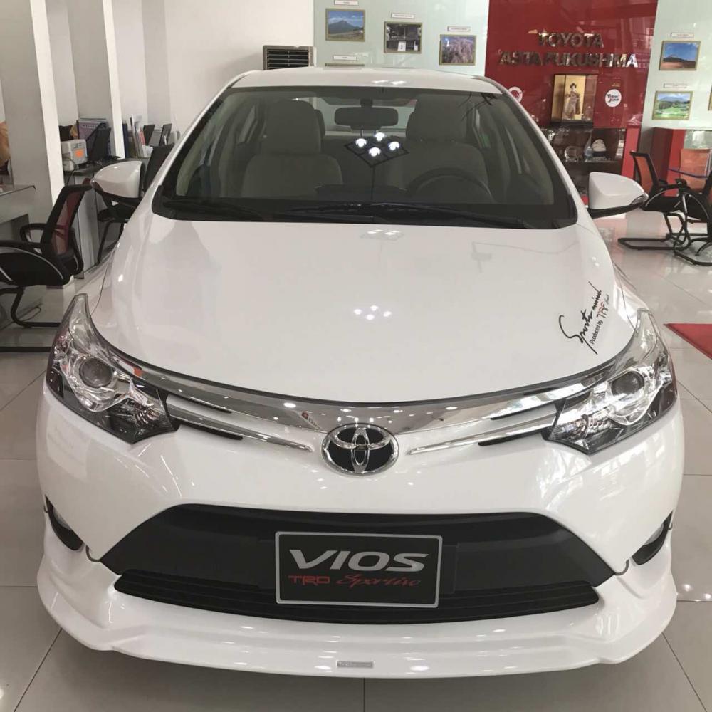 Toyota Vios 1.5G TRD  2018 - Bán ô tô Toyota Vios 1.5G TRD sản xuất 2018, màu trắng 