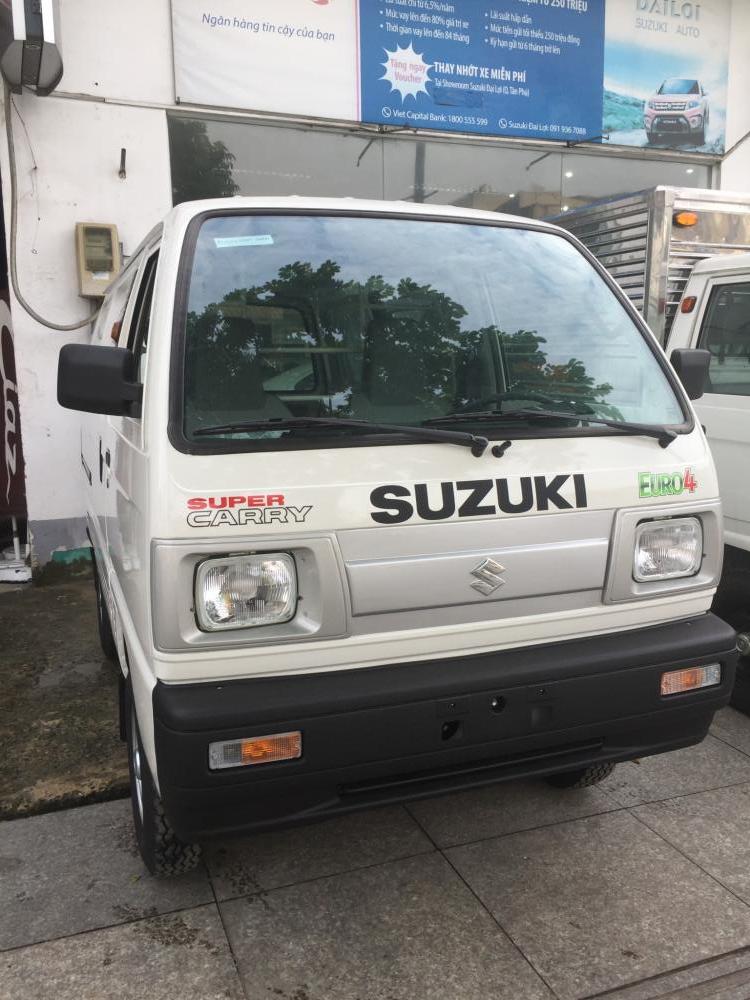 Suzuki Super Carry Van 2018 - Bán xe tải Suzuki Carry Van 580kg - Giảm 100% phí trước bạ + full option duy nhất tháng 6
