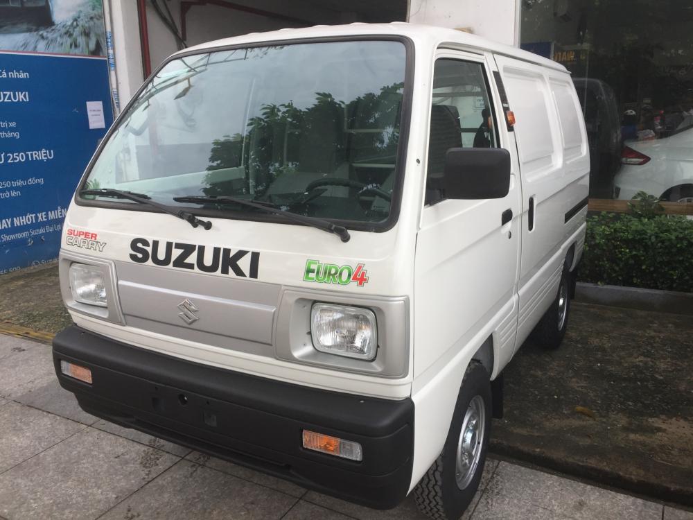 Suzuki Super Carry Van 2018 - Bán xe tải Suzuki Carry Van 580kg - Giảm 100% phí trước bạ + full option duy nhất tháng 6