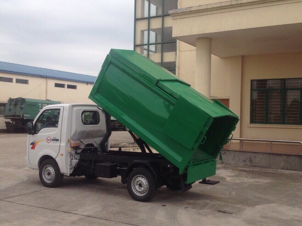 Xe tải 500kg - dưới 1 tấn 2018 - Nơi bán xe chở rác Tata 900kg (3.4 khối), giá tốt nhất, hỗ trợ trả góp lãi suất thấp