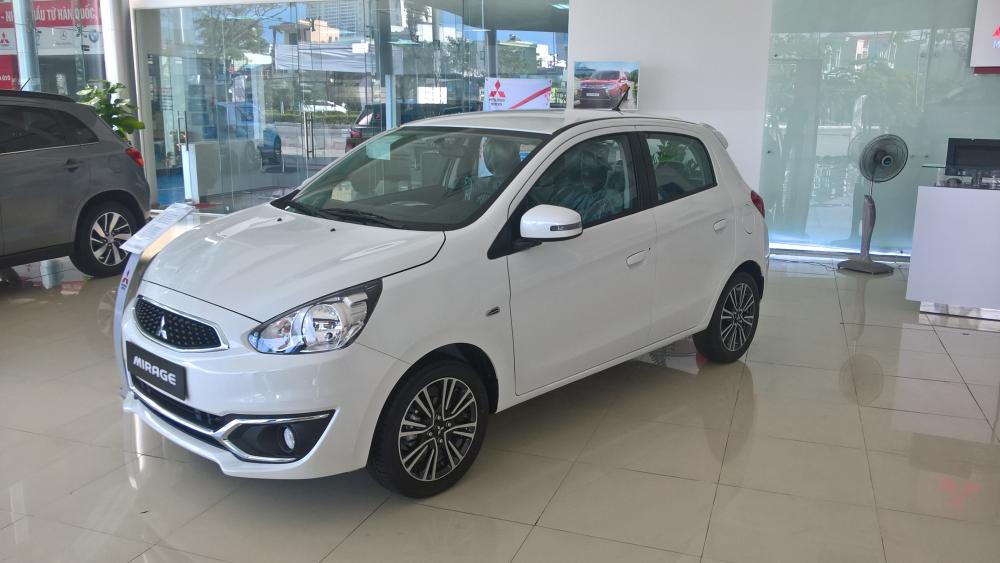 Mitsubishi Mirage 2018 - Bán Mitsubishi Mirage tại Đà Nẵng, màu trắng, nhập khẩu nguyên chiếc, giá 436tr, số tự động, LH Quang: 0905596067