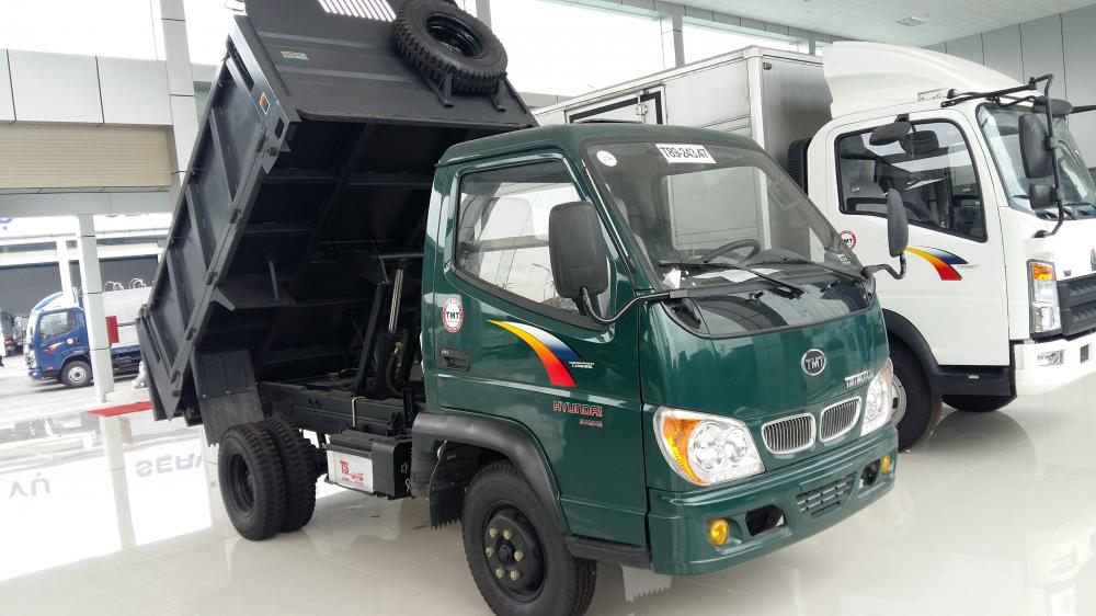 Xe tải 2500kg 2018 - Bán xe Ben TMT 2T4 máy Hyundai giá tốt nhất, hỗ trợ mua xe Ben trả góp