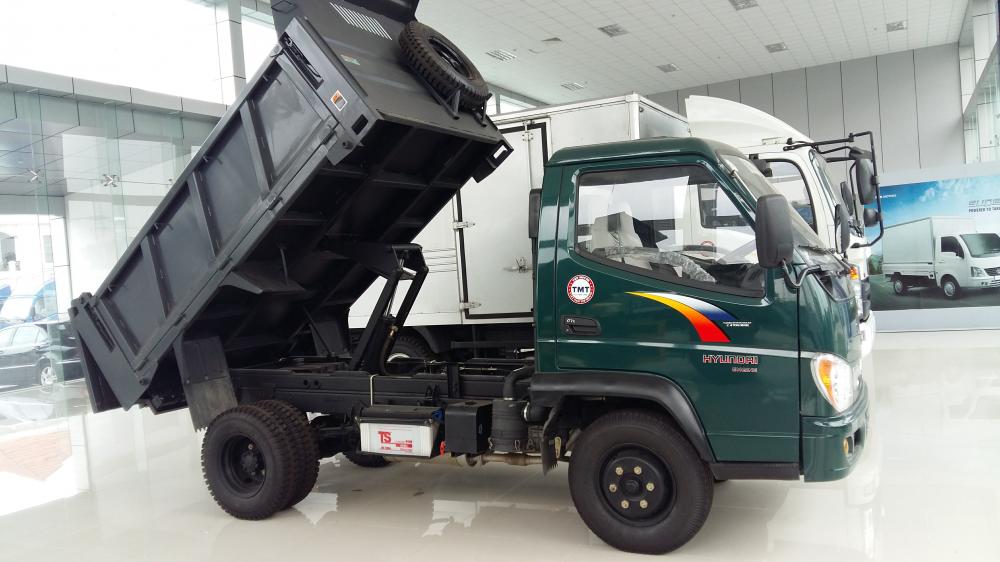 Xe tải 2500kg 2018 - Bán xe Ben TMT 2T4 máy Hyundai giá tốt nhất, hỗ trợ mua xe Ben trả góp