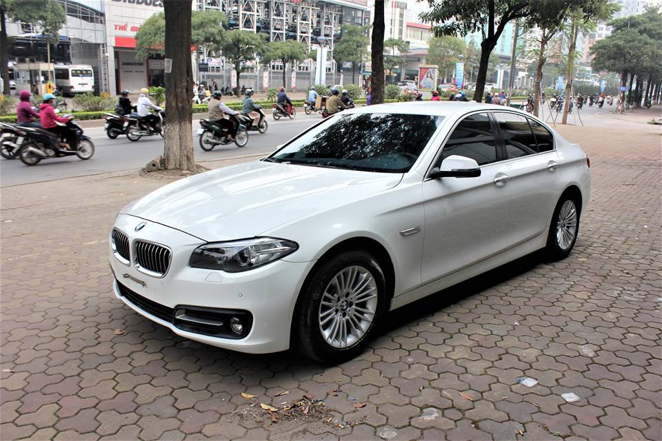 BMW 5 Series 520i 2015 - Cần bán BMW 5 Series sản xuất năm 2015, màu trắng, nhập khẩu