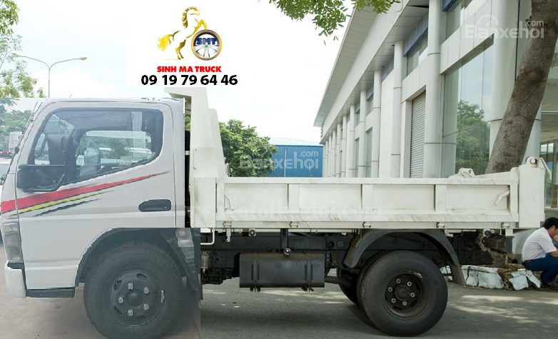 Mitsubishi Canter 4.7 2017 - Bán xe Mitsubishi Canter 4.7-Ben 1.7T SX 2017, màu trắng, giao ngay