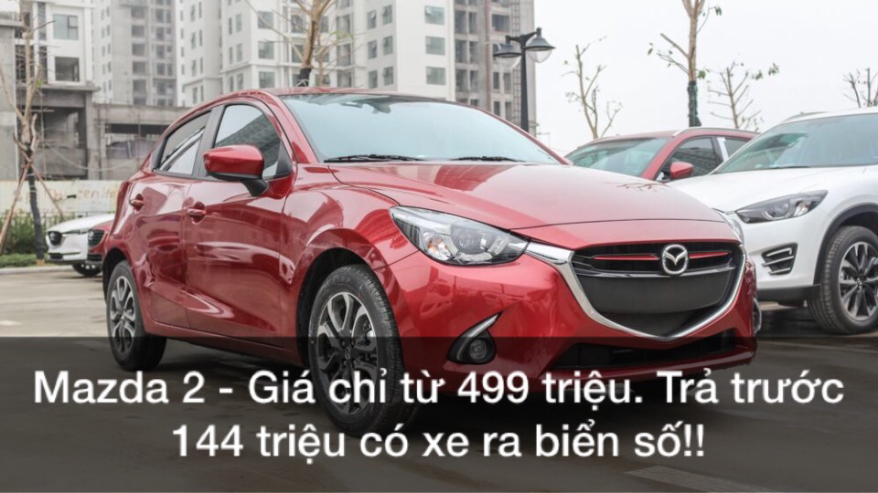 Mazda 2 2018 - Còn 1 xe Mazda 2 giao ngay màu đỏ, trả góp, trả trước 148 triệu lăn bánh xe