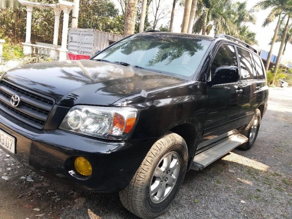 Toyota Highlander 3.0 2003 - Bán xe Toyota Highlander AT sản xuất 2003, màu đen, nhập khẩu nguyên chiếc chính chủ, giá tốt