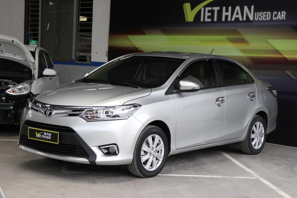 Toyota Vios 1.5G AT 2017 - Bán xe Toyota Vios 1.5G AT đời 2017, bạc, 22.000km, giá 558 triệu