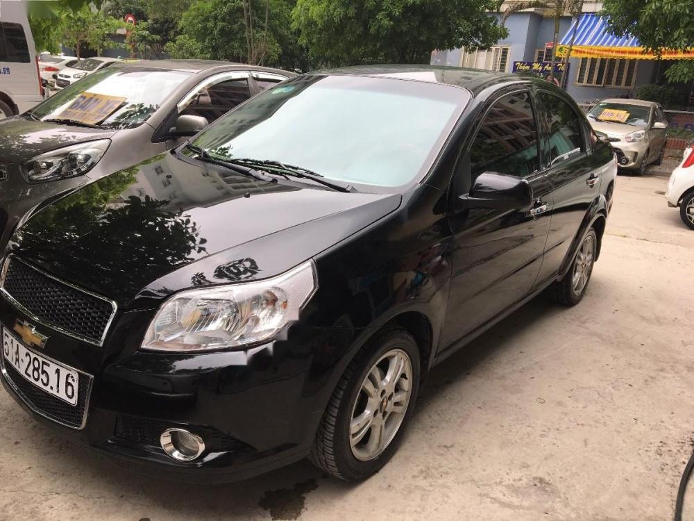 Chevrolet Aveo LTZ 1.5 AT 2015 - Cần bán Chevrolet Aveo LTZ 1.5 AT năm 2015, màu đen, giá 345tr