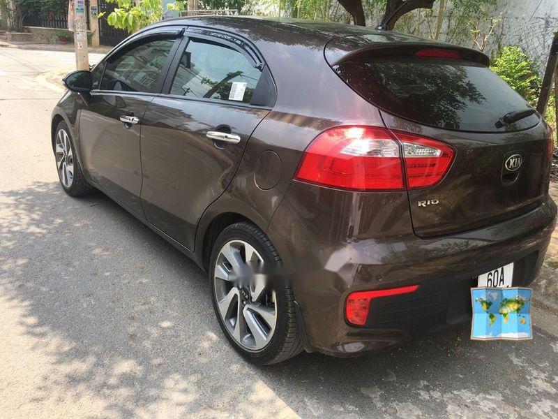 Kia Rio 2015 - Cần bán gấp Kia Rio sản xuất năm 2015, màu nâu, nhập khẩu nguyên chiếc, 502tr