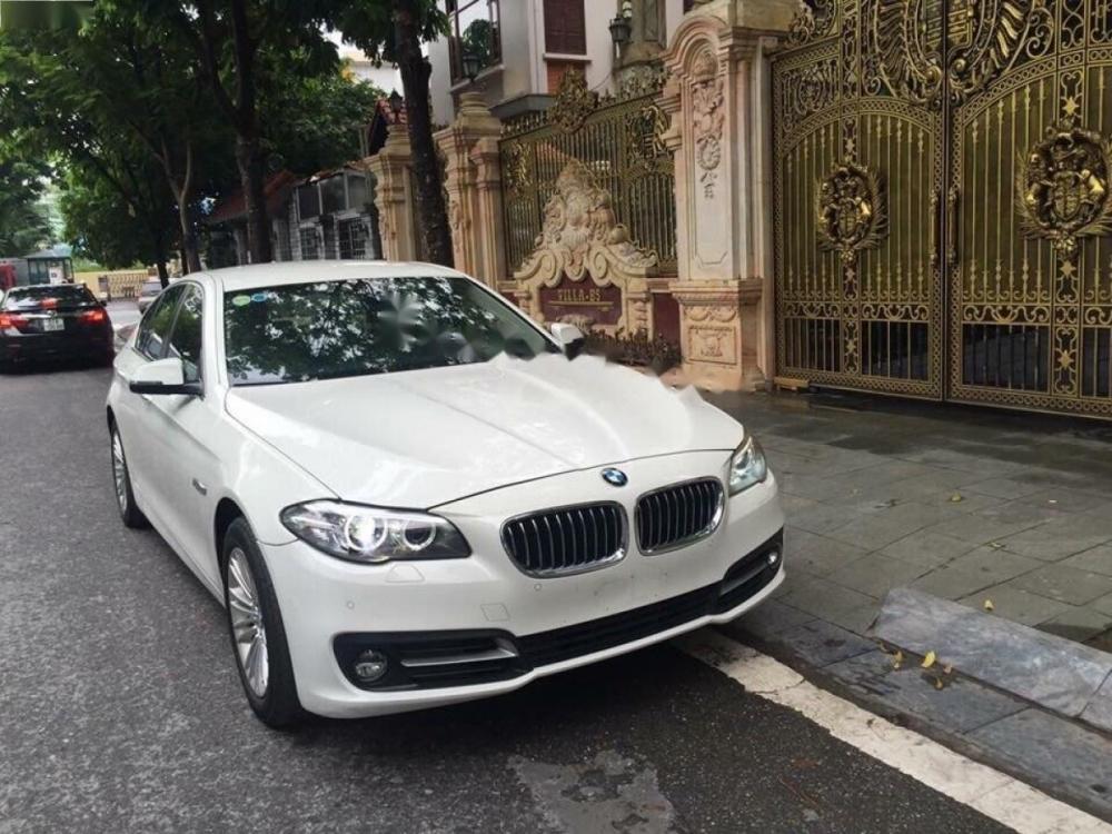 BMW 5 Series 520i 2014 - Chính chủ bán BMW 5 Series 520i 2014, màu trắng, nhập khẩu