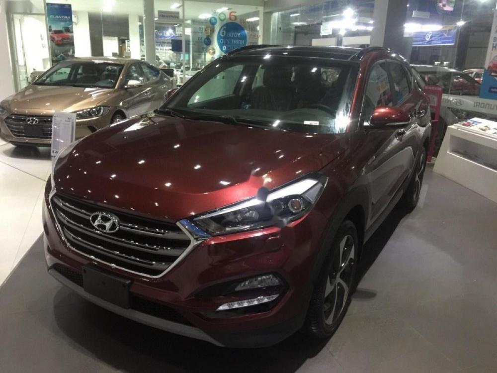 Hyundai Tucson 1.6 AT Turbo 2018 - Bán xe Hyundai Tucson 1.6 AT Turbo đời 2018, màu đỏ, 882 triệu