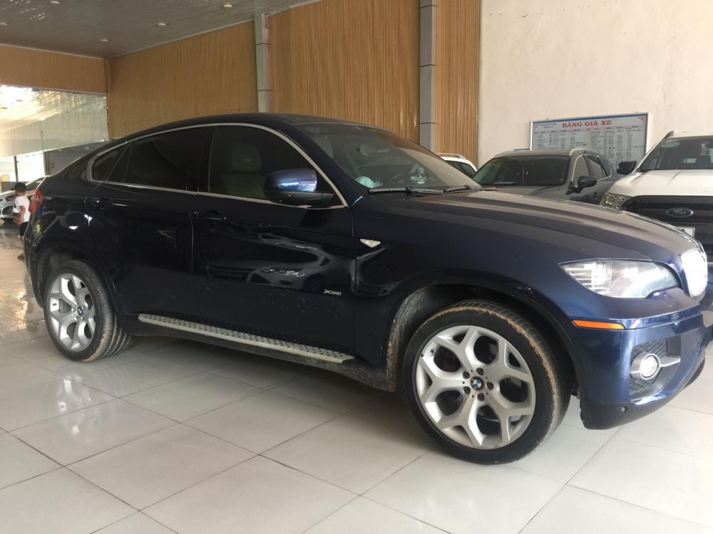 BMW X6 3.0AT 2008 - Cần bán xe BMW X6 3.0AT sản xuất năm 2008, màu xanh lam, nhập khẩu nguyên chiếc số tự động