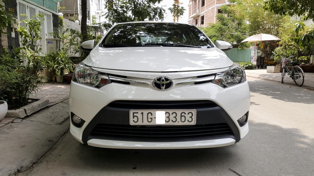 Toyota Vios 1.5G AT 2017 - Bán xe Toyota Vios AT 2017, đi 5000km như xe mới, zin 100%