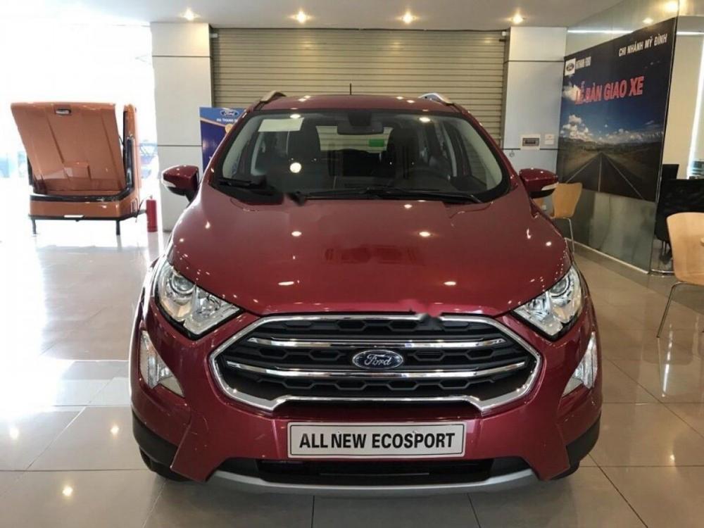 Ford EcoSport Titanium 1.0 EcoBoost 2018 - Bán Ford EcoSport Titanium 1.0 EcoBoost 2018, màu đỏ, xe mới