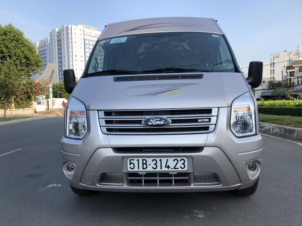 Ford Transit 2014 - Bán Transit cuối 2014 màu bạc 16 chỗ, xe nhà xài kĩ không chạy kinh doanh, dịch vụ