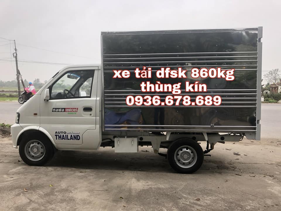 Xe tải 500kg 2018 - Bán xe tải DFSK 860kg thùng kín, đời mới nhất, giá rẻ nhất thị trường