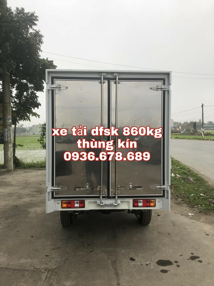 Xe tải 500kg 2018 - Bán xe tải DFSK 860kg thùng kín, đời mới nhất, giá rẻ nhất thị trường