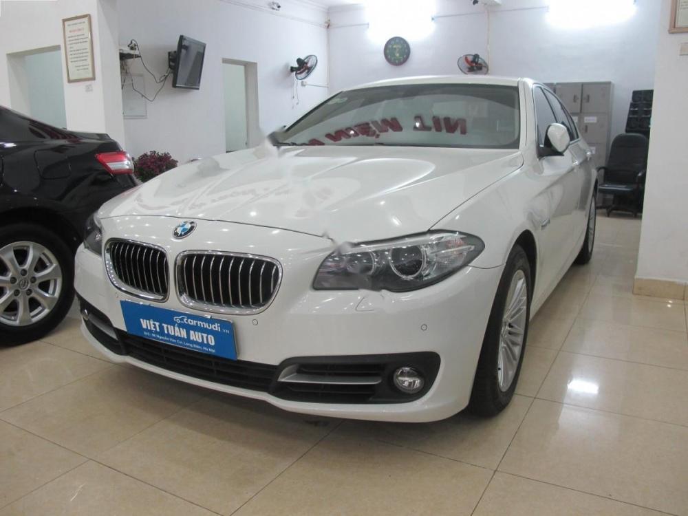 BMW 5 Series  520i 2013 - Bán BMW 5 Series 520i đời 2013, màu trắng, nhập khẩu  