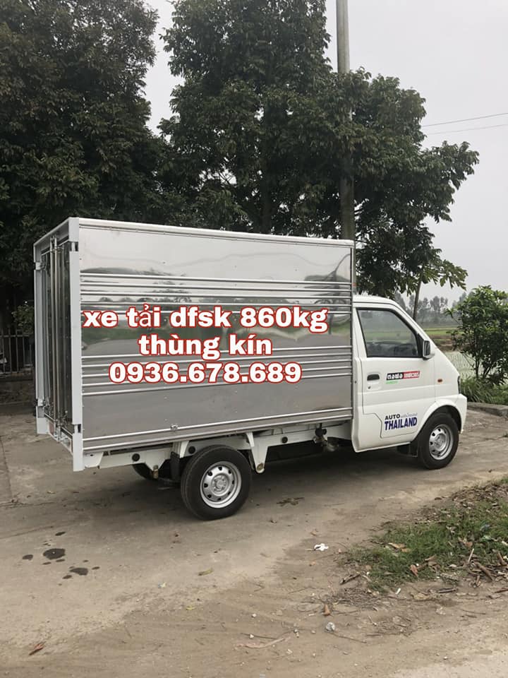 Xe tải 500kg 2018 - Bán xe tải DFSK 860kg thùng kín, đời mới nhất, giá rẻ nhất thị trường