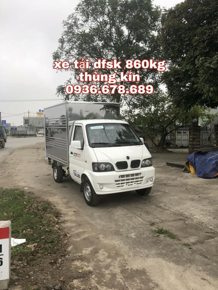 Xe tải 500kg 2018 - Bán xe tải DFSK 860kg thùng kín, đời mới nhất, giá rẻ nhất thị trường