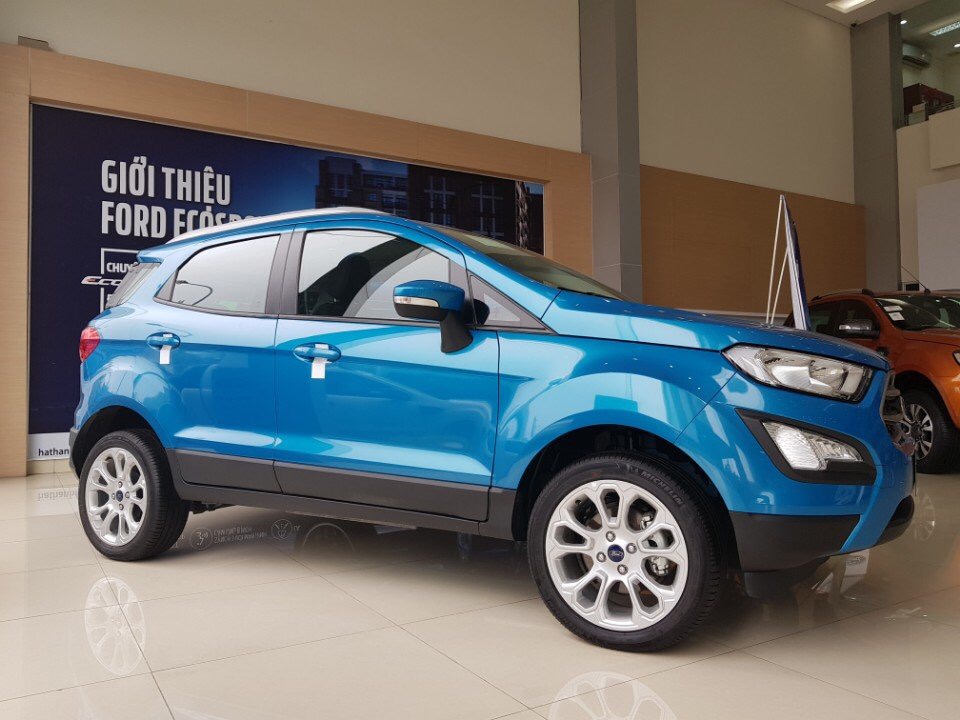 Ford EcoSport Titanium AT 2018 - Bán Ford EcoSport Titanium 2018, màu xanh lam, giá tốt, giao xe tại Thái Bình