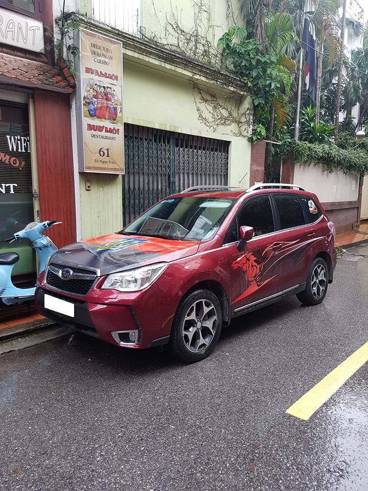 Subaru Forester 2.0AT 2013 - Cần bán xe Subaru Forester xt at 2013 tự động màu đỏ