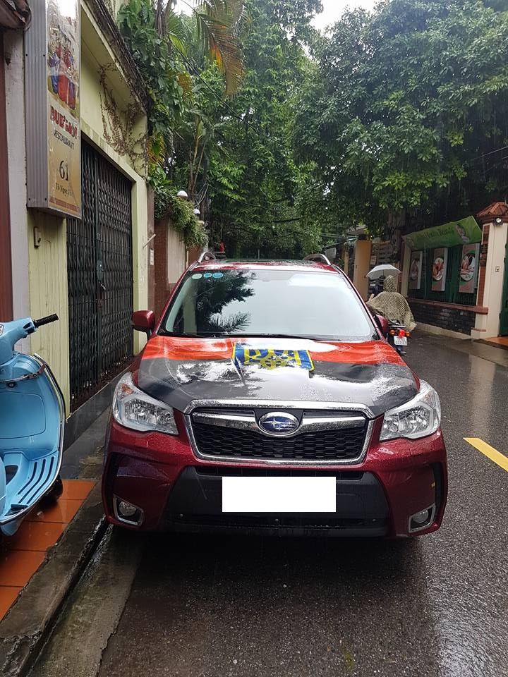 Subaru Forester 2.0AT 2013 - Cần bán xe Subaru Forester xt at 2013 tự động màu đỏ