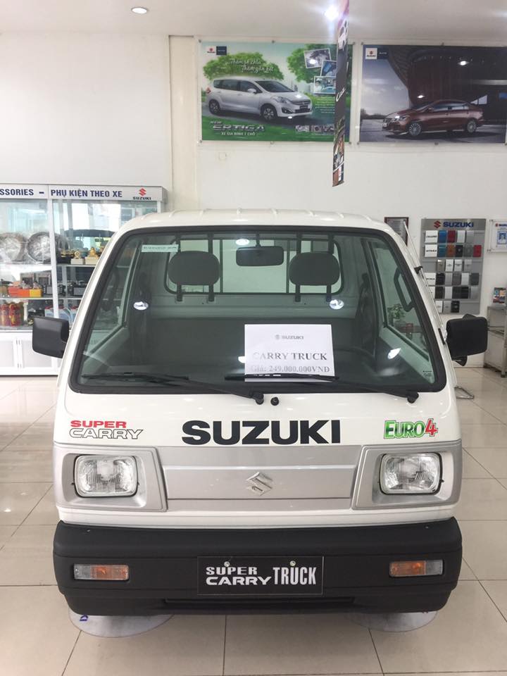 Suzuki Super Carry Truck 2018 - Bán Suzuki Carry Truck 2018, màu trắng, giá 246tr, tặng 100% lệ phí trước bạ, 1 thùng bia Lh 0911.935.188