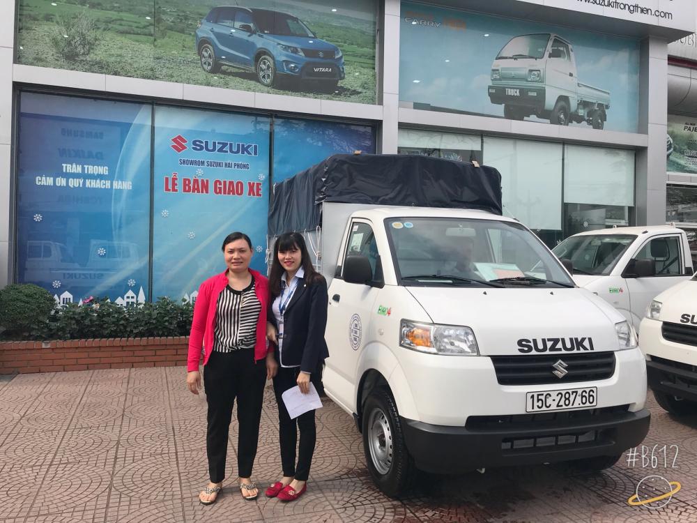 Suzuki Super Carry Pro 2018 - Bán Suzuki 7 tạ mới 100%, màu trắng, có điều hòa, có trợ lái, 312tr LH 0911.935.188