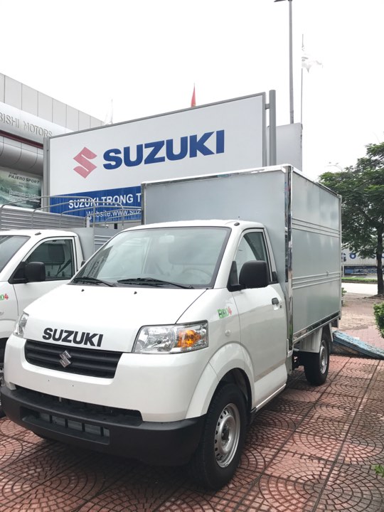 Suzuki Super Carry Pro 2018 - Bán Suzuki 7 tạ mới 100%, màu trắng, có điều hòa, có trợ lái, 312tr LH 0911.935.188